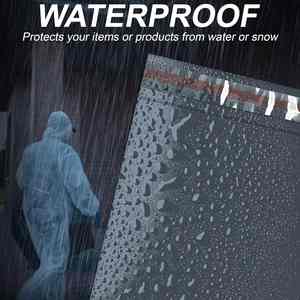 Sacs postaux auto-adhésifs 100 % recyclables gris 100x tailles mixtes, sacs à colis solides et scellables en plastique pour l'envoi de vêtements - Product Image 3