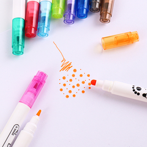 Set di Pennarelli a Doppia Punta con 12 <span class=keywords><strong>Colori</strong></span>, per Punti e Linee, Senza Applicazione di Colore, Set di Pennarelli Artistici - Product Image 4