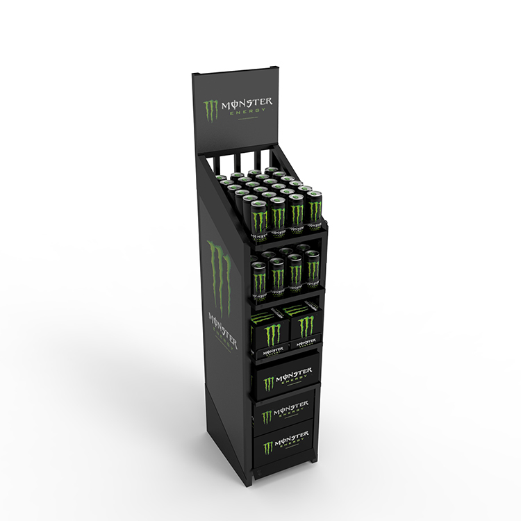 Customized Metal Light-duty Display Stand Metal Extender Fanta Display Rack for Supermarket — view 4
