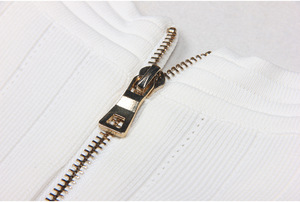 Primavera e autunno nuova striscia tinta unita con scollo a V in <span class=keywords><strong>oro</strong></span> con bottone manica lunga dimagrante <span class=keywords><strong>abito</strong></span> da <span class=keywords><strong>donna</strong></span> Casual pendolare - Product Image 6