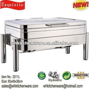 Nuevo plato de frotamiento de inducción de lujo de acero inoxidable 18/10 con bisagra hidráulica - Product Image 2