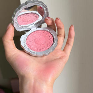 <span class=keywords><strong>Paleta</strong></span> de Rubor en Polvo Mate de Alta Pigmentación, Resistente al Agua, con Diseño de Rosas, para Maquillaje Diario - Product Image 5