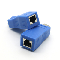 Extensor de 1080P, puertos RJ45, red LAN, señal de extensión 4K de hasta 30m sobre CAT5e/6 UTP LAN Ethernet para Monitor HDTV