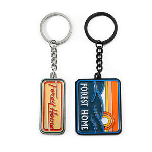 Offre spéciale, porte-clés avec logo en métal personnalisé, porte-clés en alliage de zinc moulé sous pression en émail souple - Product Image 1