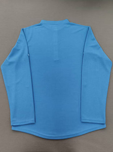 เสื้อโปโลแขนยาวผู้ชายขายดีสำหรับฤดูร้อน สวมใส่สบาย ระบายอากาศได้ดี สีพื้น กระดุมติด คอตั้ง เหมาะสำหรับเล่นกอล์ฟ - Product Image 3