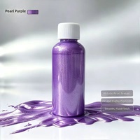 Peinture acrylique liquide métallisée non toxique haute brillance 7 couleurs pour l'art fluide, la peinture goutte à goutte DIY et les créations d'ours en peinture fluide