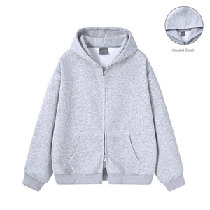 Fabricants de vêtements personnalisé automne Cardigan à capuche pour femmes 360 grammes mode décontracté sweat ample avec manches longues - Product Image 4