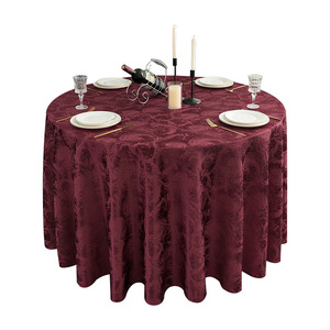 <span class=keywords><strong>Tovaglia</strong></span> per Hotel Personalizzata, Spessa e di Alta Qualità, Rotonda, Jacquard Stampata, Fornitura Diretta dalla Fabbrica - Product Image 2