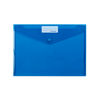 Enveloppes en plastique Poly pour sèche-documents, enveloppes de documents transparents, de fichiers A4 et américaine, avec pochette d'étiquette et bouton à pression pour Ho