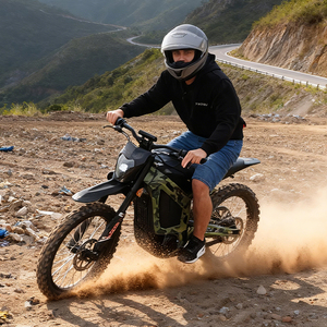 Moto électrique de course pour adultes 72V <span class=keywords><strong>2000W</strong></span> Batterie au lithium >80 km/h Conduite à distance Équilibre automatique Étanche Moto tout-terrain - Product Image 2