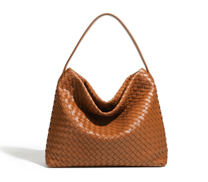 Bolso de Hombro de Cuero PU Tejido con Logotipo Personalizado, Bolso Tote Negro Premium, Bolso Bandolera de Hombro Único Tejido a Mano, Bolso Tote para Mujer - Product Image 5