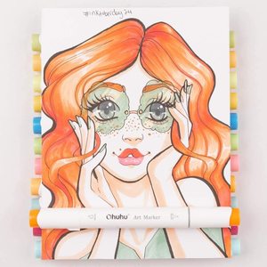 <span class=keywords><strong>Ohuhu</strong></span> – Lot de 24 feutres à <span class=keywords><strong>alcool</strong></span> double pointe (pinceau et biseau) – Marqueurs à <span class=keywords><strong>alcool</strong></span> pour croquis - Product Image 6