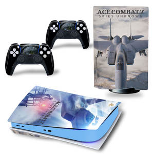 Kırmızı kafatası yeni PS5 dijital baskı cilt Sticker çıkartma kapak PlayStation <span class=keywords><strong>5</strong></span> konsol ve 2 kontrolörleri için PS5 cilt Sticker vinil - Product Image 5