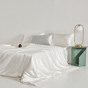 22MM 100% Mulberry <strong>Silk</strong> Bed <strong>Sheet</strong>, Duvet Cover <strong>Silk</strong> Bedsheet Set 100% <strong>Silk</strong> Bedding - Product Image 2