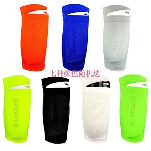 <b>Orange</b> Shin Guards <b>Sock</b> Liner Insert Type Breathable Polyester One Size Adult Football Basketball Volleyball Sports Protection - Product Image 2