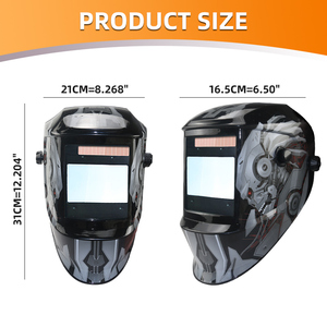 Máscara de Soldadura con Sensor de Arco Grande DIN5-DIN13, Oscurecimiento Automático Solar, TIG MIG MMA, Color Real, para Soldadura y Esmerilado - Product Image 2