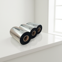 Cinta de Resina Compatible para Códigos de Barras, Cinta de Transferencia Térmica para Impresora de Etiquetas, Compatible con Konica Minolta y Oki