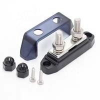 Bloc de bornes de batterie haute tension M8 200A 12-48VDC à 2 goujons 5/16" mâle/femelle pour système solaire marin automobile et bateau