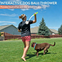 Lanceur de balles pour chien AFP Night Playing Interactive Pet Toy, léger, mains libres, design qui brille dans le noir, avec balle ETPU de 6 cm