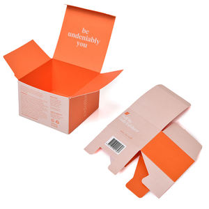 Boîtes d'emballage en papier kraft recyclable pour ensembles de soins de la peau avec logo personnalisé écologique, impression avec vernis mat, pour ensembles de beauté - Product Image 3