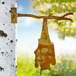 Modernos Adornos de Jardín de Ladrillo para Patio Trasero con figuras de Mapache Rosa, Bigfoot, Garza de las Tierras Altas, Hongo, Ganso Volador Redondo con efecto de desgaste y Aves Heron - Product Image 3