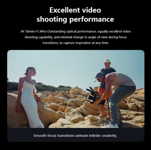 Objectif standard plein format VILTROX AF 50mm F1.4 Pro en alliage d'aluminium, monture E pour A7C/<span class=keywords><strong>A7SIII</strong></span>/A7III/A7RIV/A9/ZVE1/A93 - Product Image 6