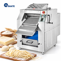 Machine à presser et à étaler la pâte automatique commerciale avec rouleau pétrisseur et plieuse pour la production de pain, de pains, de crêpes et de pâtes à pizza