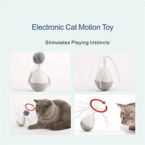 2025नए हॉट 360 डिग्री पालतू इलेक्ट्रिक टंबलर स्वचालित घूर्णन मज़ेदार बिल्ली गेंद खिलौना के साथ खिलौना - Product Image 5