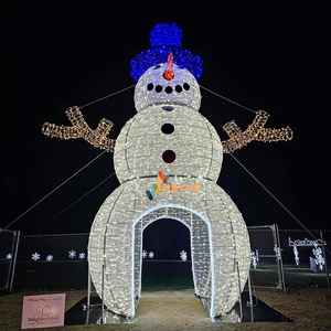 Lumières décoratives de Noël personnalisées en forme de bonhomme de neige lumineux 3D pour l'aménagement paysager extérieur, les <span class=keywords><strong>activités</strong></span> de centre commercial d'<span class=keywords><strong>Halloween</strong></span> - Product Image 6