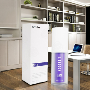 OEM multi-usages sérum de blanchiment des dents éclaircissant violet <span class=keywords><strong>V34</strong></span> dentifrice élimine les taches jaunes brillent les dents - Product Image 3
