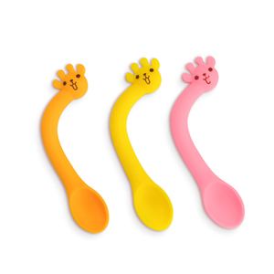 Cuchara de silicona flexible para bebés, sin BPA, de calidad alimentaria, diseño de dibujos animados, cuchara de entrenamiento para autoalimentación - Product Image 4