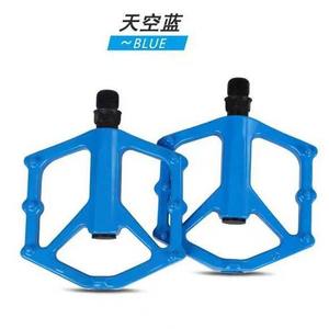 Pedales de Bicicleta de Montaña de Aleación de Aluminio en Forma de Y, Plataforma Antideslizante, Eje de Acero con Rodamientos, Negro, Rojo, Azul Rey - Product Image 3