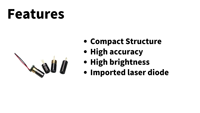 Module laser Lidar rouge de haute précision 650nm 5mW pour la détection de poussière PM2.5