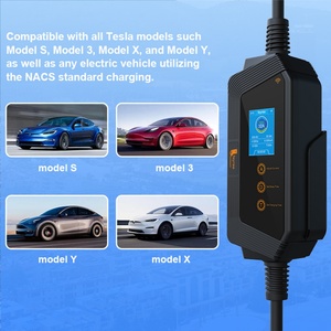 Cargador Portátil para Vehículos Eléctricos NACS de 32A, CA 22KW, Pantalla LCD, NEMA 14-50P, Nuevo - Product Image 2