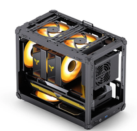 C6 MAX Mid Tower ATX Computer Case Plastic and Aluminum Alloy with Fan Stocked Product
