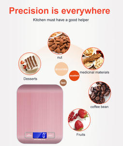 Professionelle Küchenwaage 5000g/1g Hochpräzise mit LED-Anzeige Wasserdichte Lebensmittelwaage zum Backen, Kochen, für Kaffee - Product Image 5