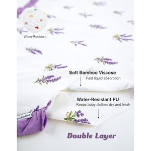 Paños de Bambú para Bebés BambooBud, Paquete de 3, Tamaño Grande, Absorbentes, de Tela de Rizo, Baberos para Recién Nacidos con Estampado de Animales, de Algodón y Fibra de Bambú - Product Image 5