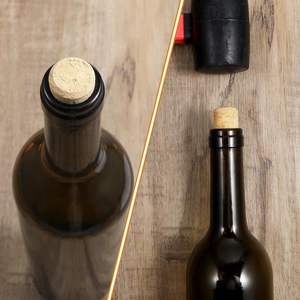 Rode wijnkurk, champagnekurk, rode wijnfleskurk, houten deksel - Product Image 2