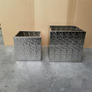 Macetas <span class=keywords><strong>de</strong></span> acero inoxidable <span class=keywords><strong>para</strong></span> decoración del hogar con balcón, macetas cuadradas modernas <span class=keywords><strong>para</strong></span> <span class=keywords><strong>interior</strong></span> - Product Image 2