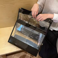 Sacs à fond carré en PVC écologiques, refermables et réutilisables, avec logo personnalisé imprimé, résistants à l'humidité, pour vêtements, chaussures et chaussettes