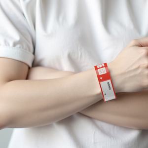 Pulseras Promocionales de Papel Desechables Personalizadas, Impresas Digitalmente e Impermeables, para un Solo Uso en Fiestas y Eventos de Parques de Diversiones - Product Image 6