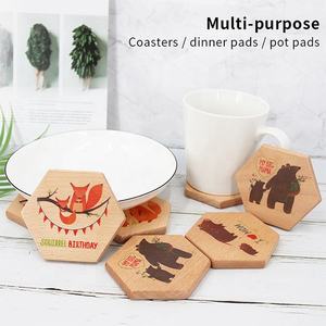 Posavasos de bambú con impresión personalizada, juego de posavasos de té de madera con logotipo nórdico de Vietnam 2020 - Product Image 3