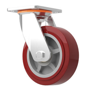 Universele Zware Pvc 6 Inch Industriële Caster Trolley 4-5-8 Inch Flatbed Hoge Belasting Wielrem Gemaakt Van Kunststof Pu Pp - Product Image 1