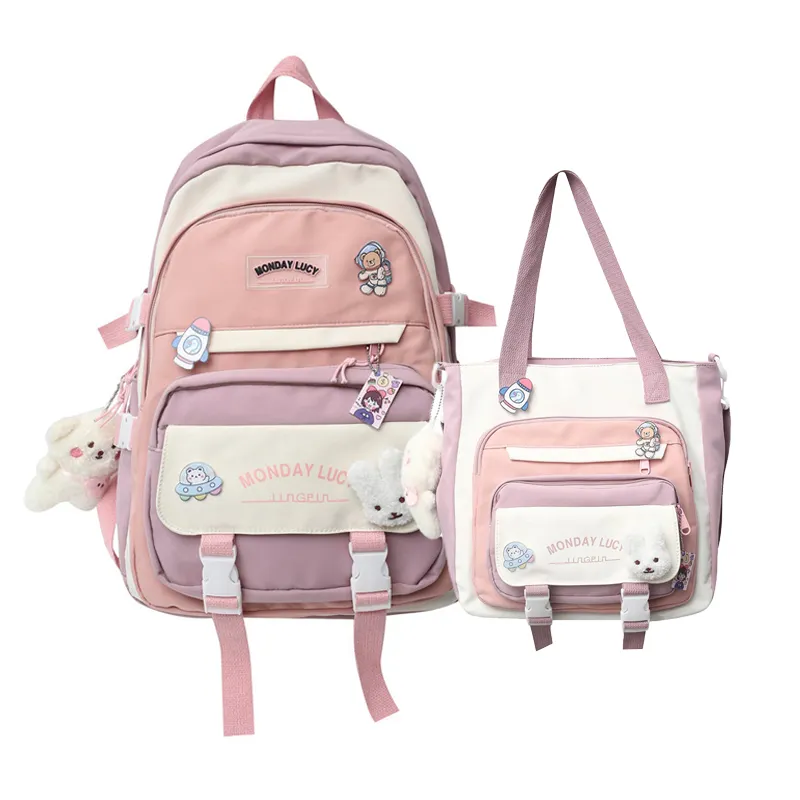 Marksman-mochila informal japonesa de gran capacidad para mujer, bolso escolar, estilo Kawaii, a la moda