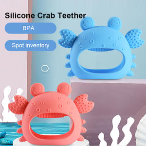 Mordedor <span class=keywords><strong>de</strong></span> Cangrejo <span class=keywords><strong>de</strong></span> <span class=keywords><strong>Silicona</strong></span> <span class=keywords><strong>de</strong></span> Grado Alimenticio <span class=keywords><strong>de</strong></span> Gran Venta, Juguetes Suaves para la Dentición del Bebé, Juguetes <span class=keywords><strong>de</strong></span> <span class=keywords><strong>Silicona</strong></span> para Evitar que se Muerda las Manos - Product Image 1