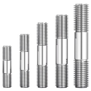 Vis à double extrémité en acier allié GB 901, oxyde noir, métrique M6-M48, entièrement fileté, pour machines - Product Image 1