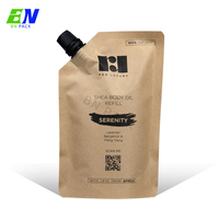 Sacs en papier kraft liquide biodégradable écologique imprimés personnalisés pochette à bec compostable compostable