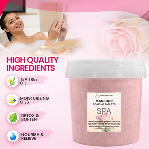 Prix d'usine, vente en gros directe, boules effervescentes pour spa des pieds aux senteurs fortes, hydratantes, à dissolution rapide dans l'eau, pour manucure et pédicure, 100% naturelles - Product Image 3