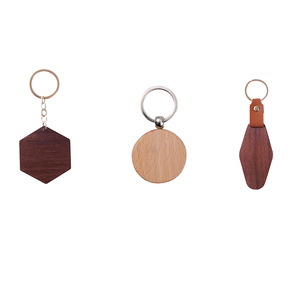 Tailai DIY Clothing Bag Decoration Small Wooden Light Keychain Ring Tags UV Printing Eco-Friendly Personalized Multi-Occasion