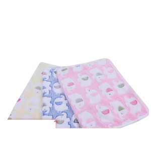 Toptan evcil hayvan battaniyesi Sherpa mercan polar kalınlaşmış pazen pençe baskı desen sevimli hayvan köpek yatağı kedi matı sıcak köpek yatağı kediler - Product Image 5